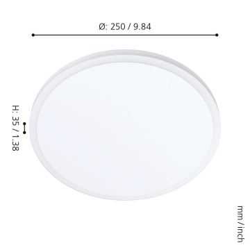 Eglo - LED lubinis šviestuvas LED/11,4W/230V