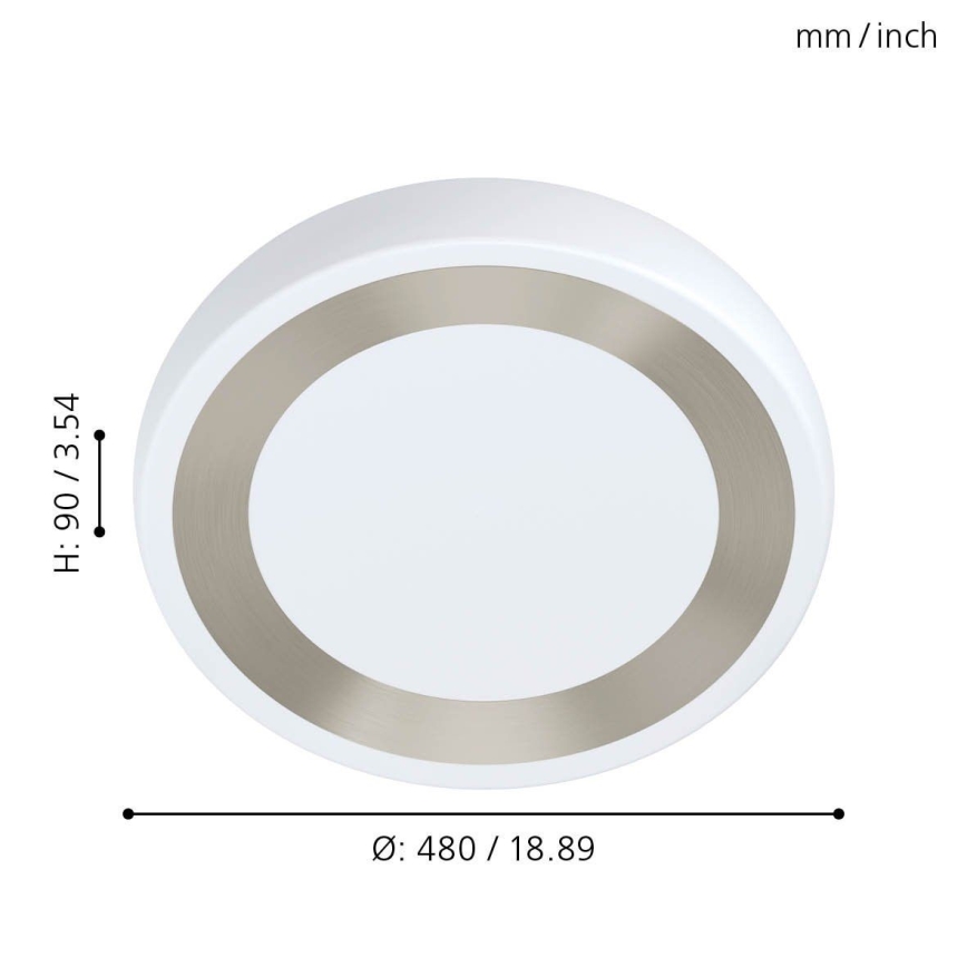 Eglo - LED lubinis šviestuvas LED/22W/230V