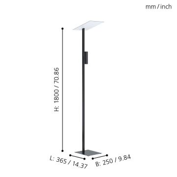 Eglo - LED Toršeras 2xGU10/5W/230V