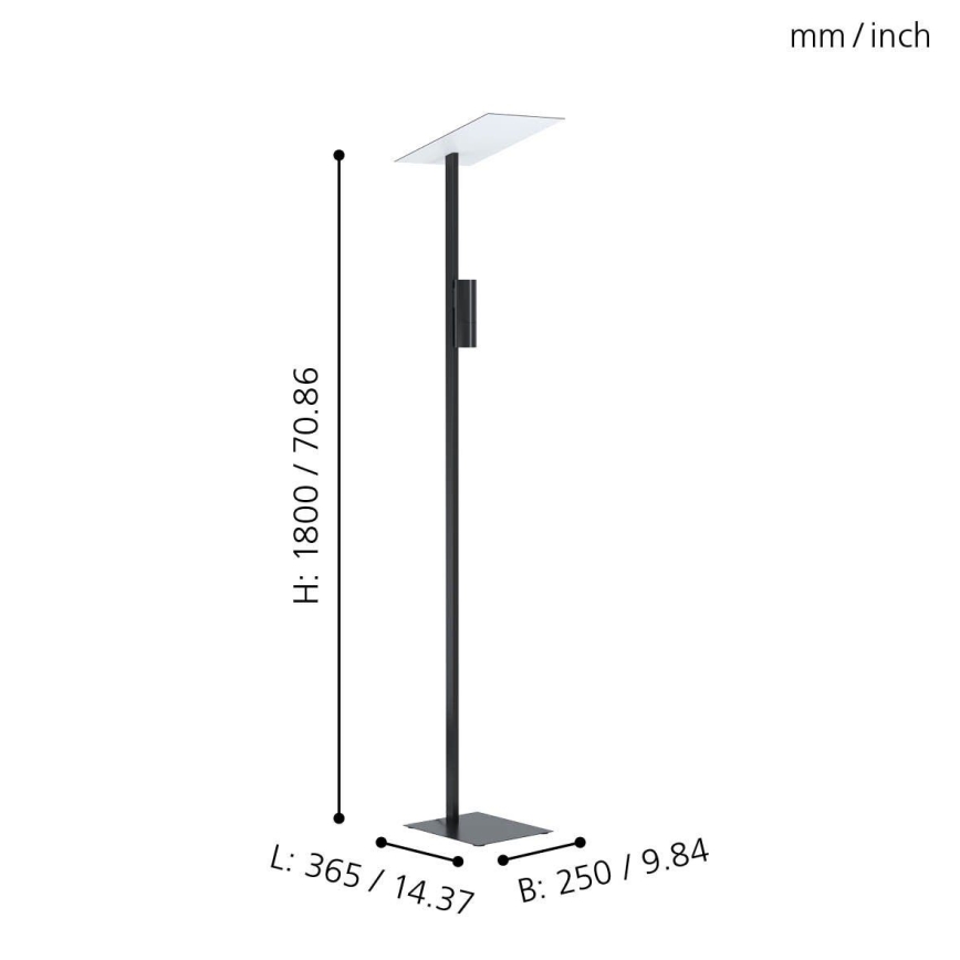 Eglo - LED Toršeras 2xGU10/5W/230V