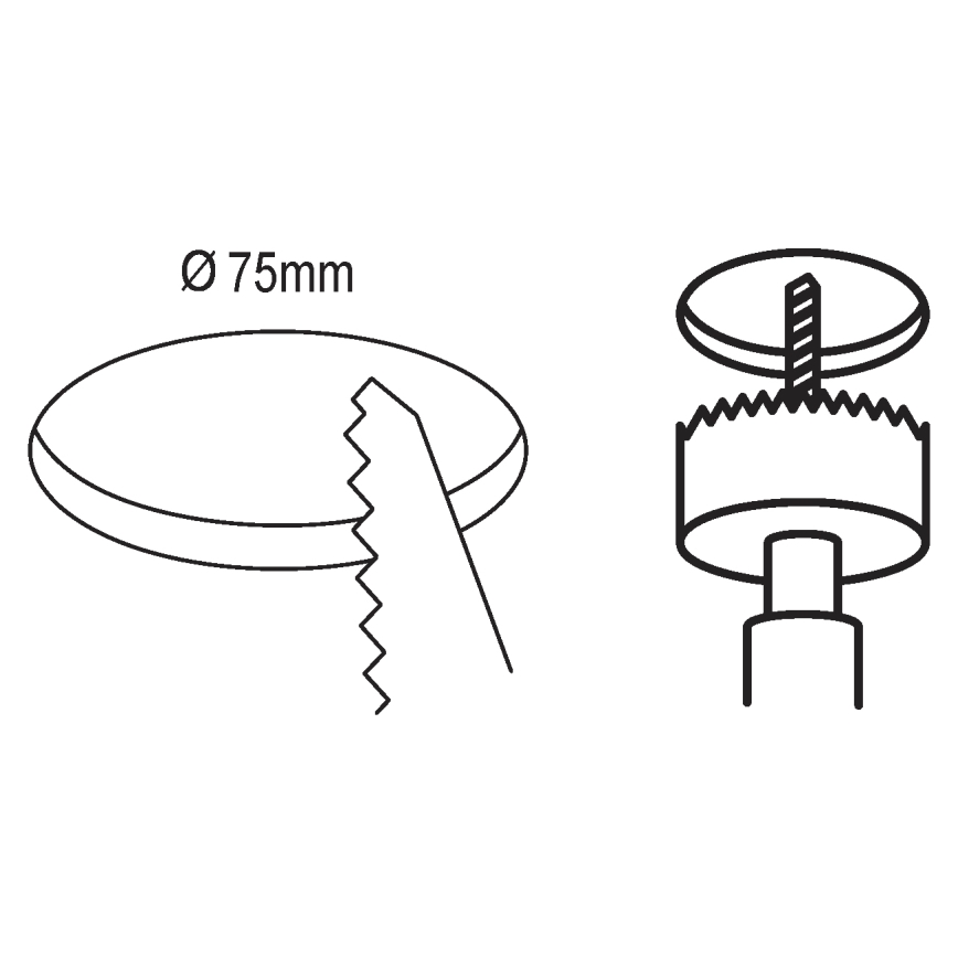 Eglo - LED įleidžiamas lubinis šviestuvas LED/2,7W/230V