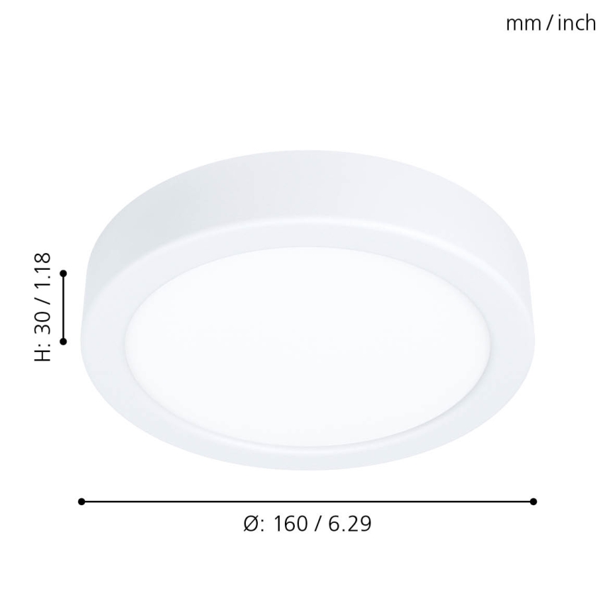 Eglo - LED lubinis šviestuvas LED/10,5W/230V