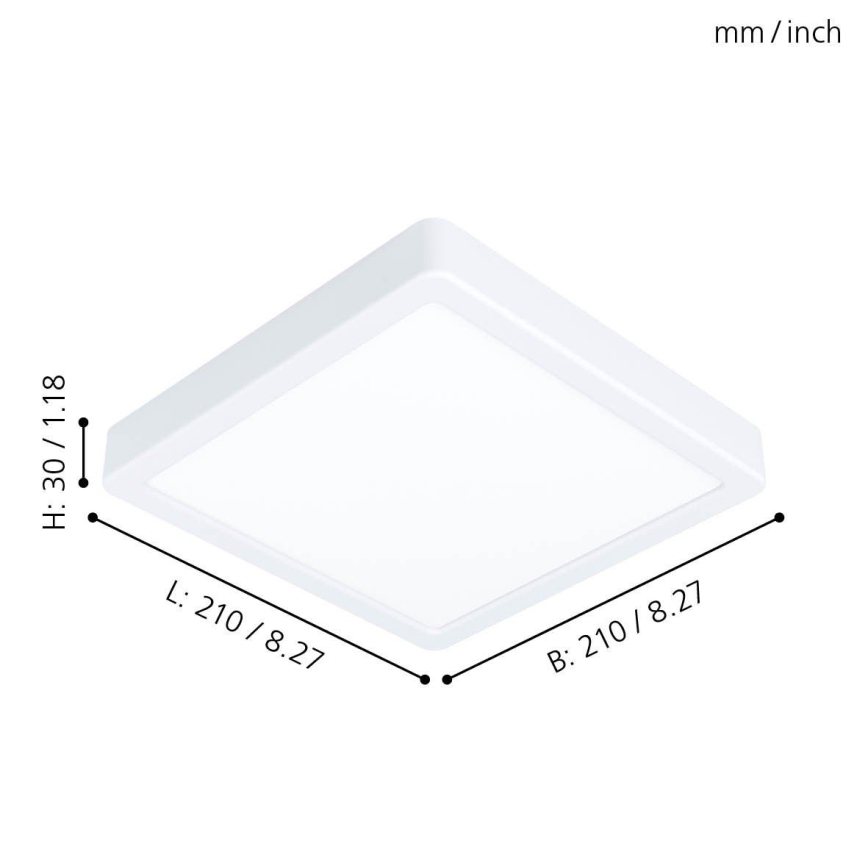 Eglo - LED lubinis šviestuvas LED/16,5W/230V