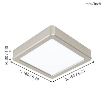 Eglo - LED lubinis šviestuvas LED/10,5W/230V