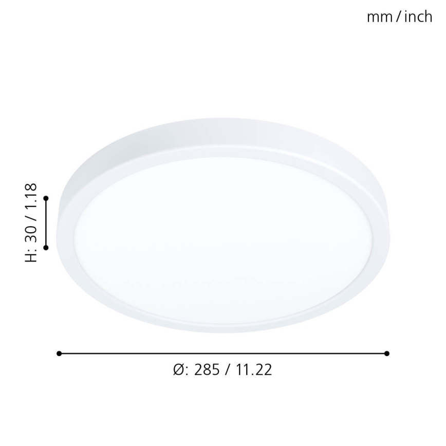 Eglo - LED Pritemdomas lubinis šviestuvas LED/20W/230V