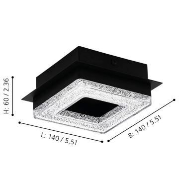 Eglo - LED lubinis šviestuvas 4xLED/4W/230V