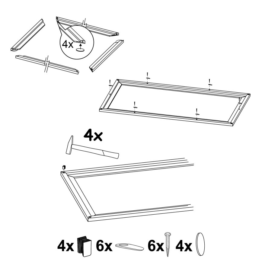 Eglo - Rėmas šviestuvui 340x1240 mm