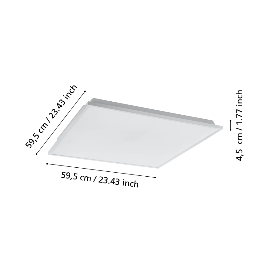 Eglo - LED Reguliuojamas lubinis šviestuvas LED/31,8W/230V 2700-6500K ZigBee