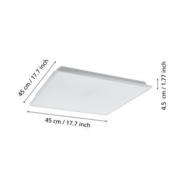 Eglo - LED Reguliuojamas lubinis šviestuvas LED/22W/230V 2700-6500K ZigBee