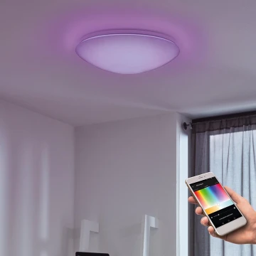 Eglo - LED RGB Reguliuojamas sieninis lubinis šviestuvas GIRON-C LED/17W/230V