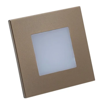 Emithor 48334 – LED Laiptų šviestuvas STEP LIGHT LED/1W/230V aukso spalva
