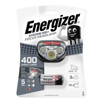 Energizer - LED žibinttuvėlis su raudona šviesa LED/3xAAA IPX4