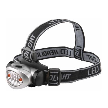 Extol - LED Galvos žibintuvėlis LED/3xAAA juodas/sidabras