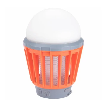 Extol – LED Nešiojama lempa su vabzdžių gaudykle LED/3W/2000 mAh/3,7V IPX6