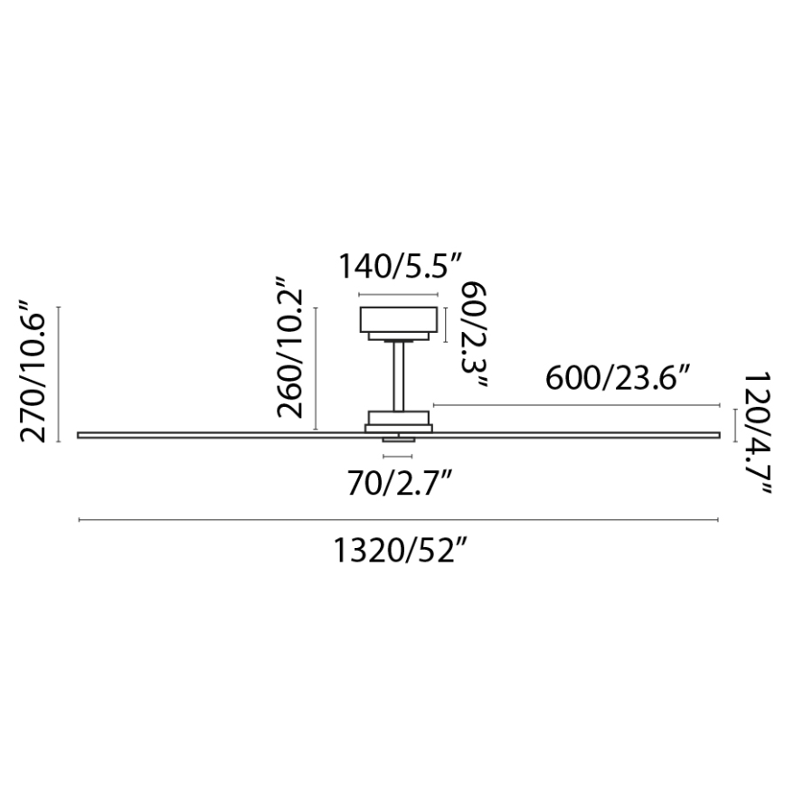 FARO 34100 - Lubinis ventiliatorius MILOS juoda + nuotolinio valdymo pultas