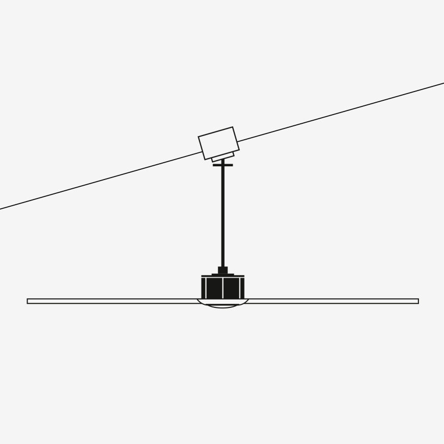 FARO 34260 - LED lubinis ventiliatorius BARTH LED/24W/230V 2700/4350/6000K balta + nuotolinio valdymo pultas