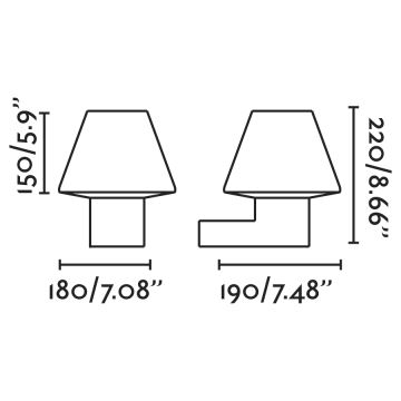 FARO – Lauko sieninis šviestuvas APLIQUE 1xE27/15W/230V IP44