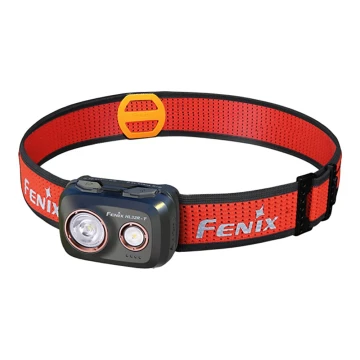 Fenix HL32RTBLCK - LED pakraunamas žibintuvėlis ant galvos LED/USB IP66 800 lm 300 h juoda/oranžinė