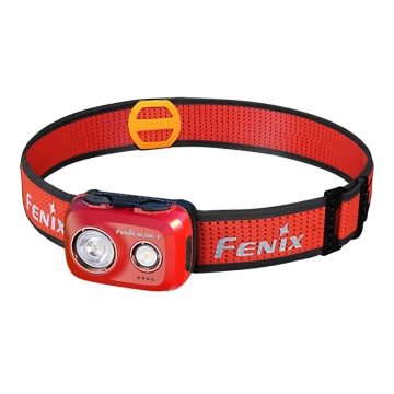Fenix HL32RTRED - LED pakraunamas žibintuvėlis ant galvos LED/USB IP66 800 lm 300 h raudona/oranžinė