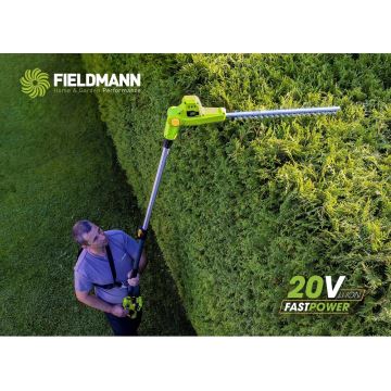 Fieldmann - Akumuliatorinės teleskopinės gyvatvorių žirklės 20V