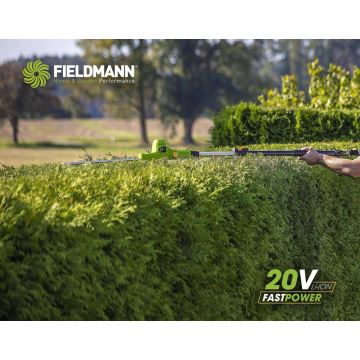 Fieldmann - Akumuliatorinės teleskopinės gyvatvorių žirklės 20V