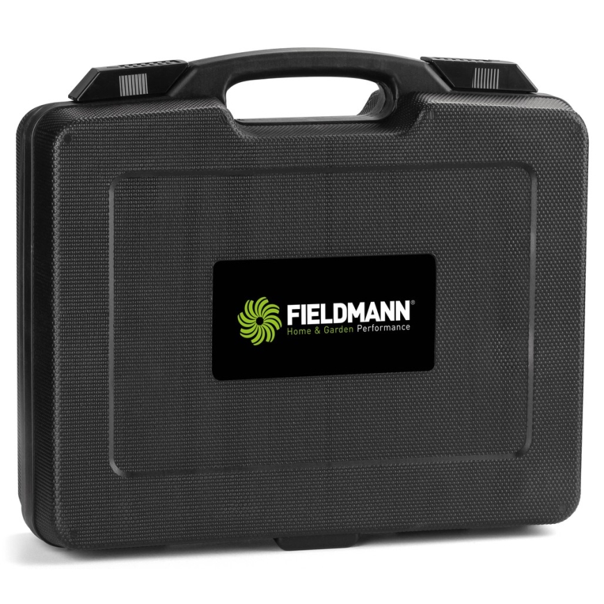 Fieldmann - Akumuliatorinis gręžtuvas 2000 mAh 20V + greito įkrovimo stotelė