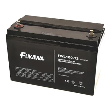 FUKAWA FWL 100-12 - Švino-rūgštinis akumuliatorius 12V/100 Ah/thread M6