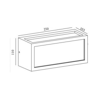 Gardino LX5705-LED - LED Sieninis lauko šviestuvas BETULLA LED/18W/230V IP54