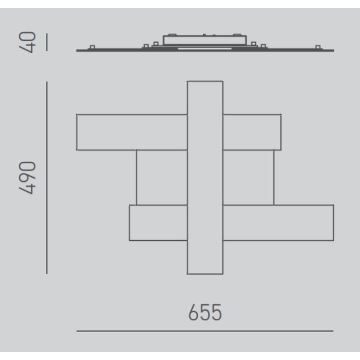 Gea Luce DOHA P P A - LED lubinis šviestuvas DOHA LED/30W/230V 65,5 cm matinis chromas