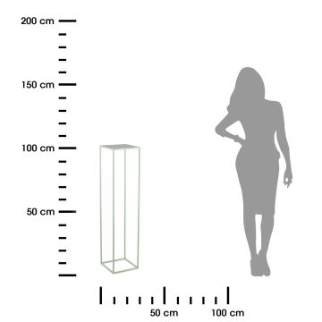 Gėlių stovas 100x24 cm šviesiai žalia