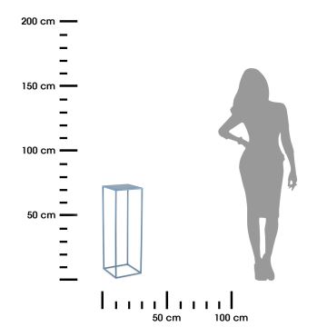 Gėlių stovas 70x24 cm mėlyna