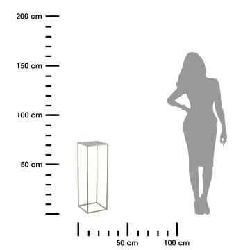 Gėlių stovas 70x24 cm tamsiai žalia
