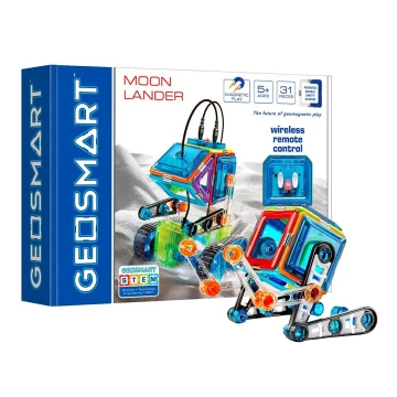 GeoSmart - Magnetinis pastato rinkinys Moon Lander 31 vnt.