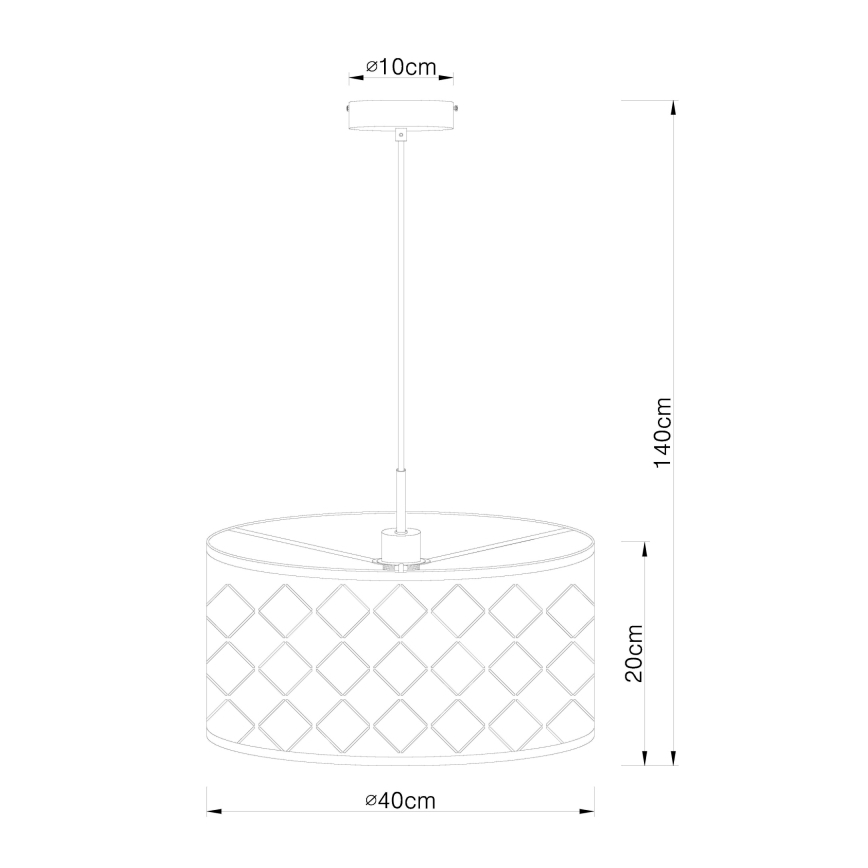 Globo - Sietynas, kabinamas ant virvės 1xE27/60W/230V