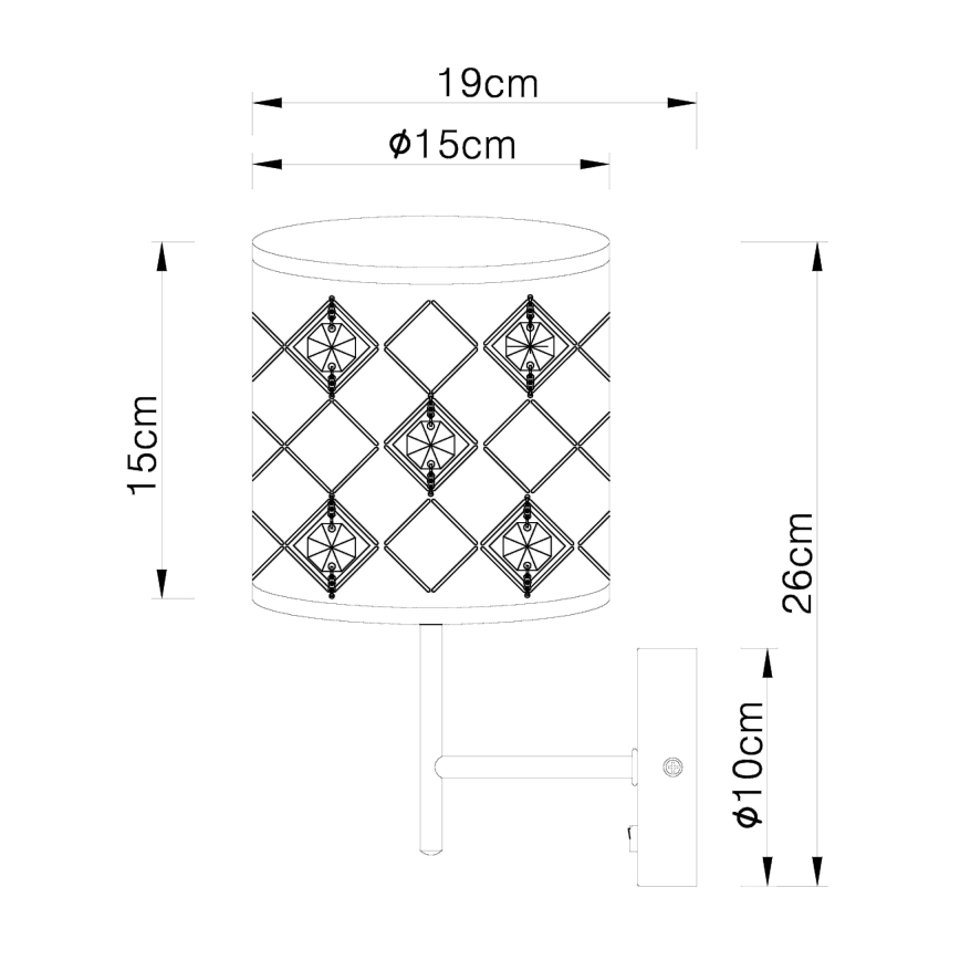 Globo - Sieninis šviestuvas 1xE14/40W/230V