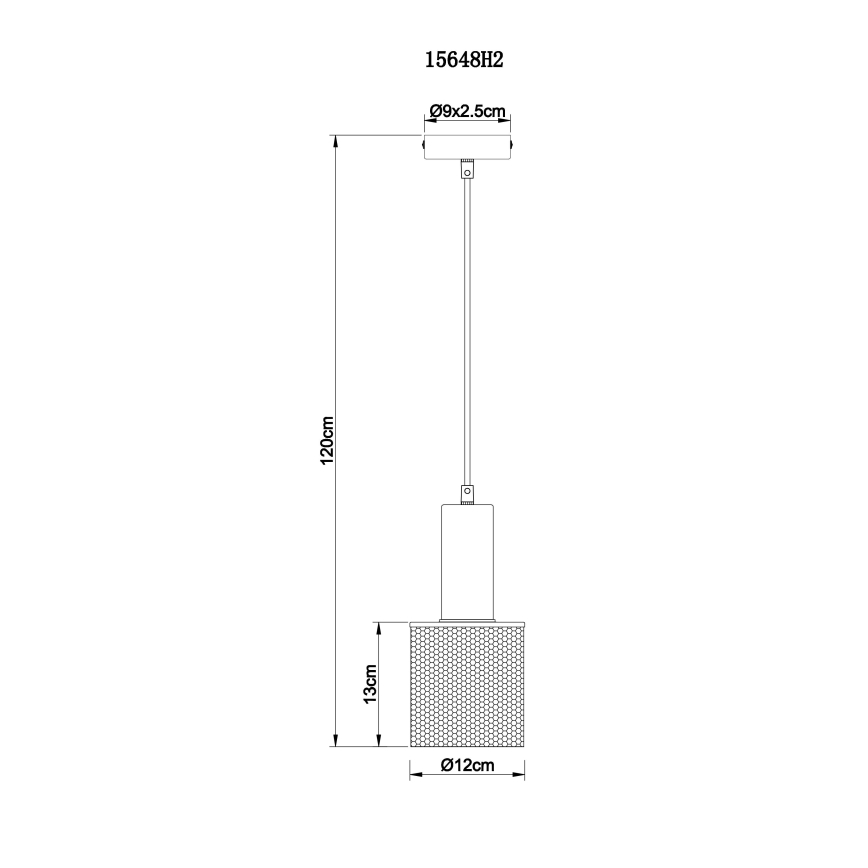 Globo - Pakabinamas sietynas 1xE27/60W/230V juoda