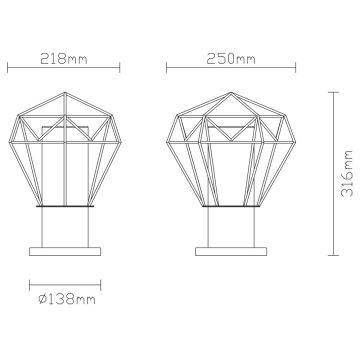 Globo - Lauko lempa 1xE27/15W/230V IP44