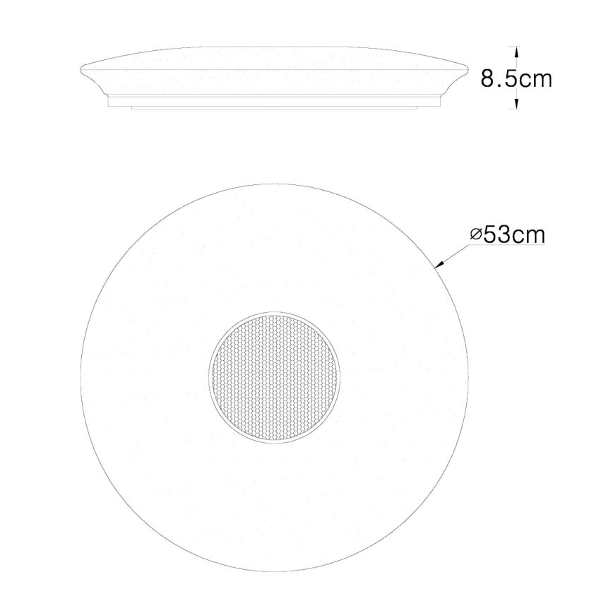 Globo - RGBW Reguliuojamas lubinis šviestuvas LED/50W/230V + nuotolinio valdymo pultas