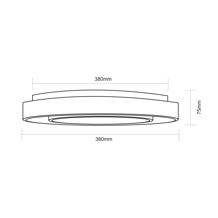 Globo - RGBW Reguliuojamas lubinis šviestuvas LED/18W/230V 2700-6500K + nuotolinio valdymo pultas