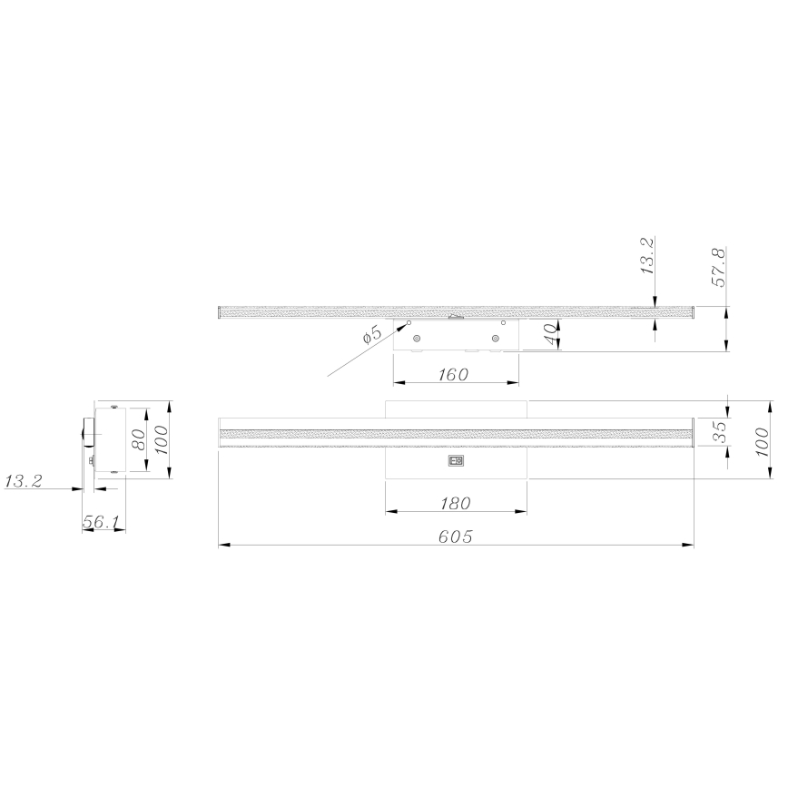 Globo - LED Vonios sieninis šviestuvas LED/18W/230V IP44