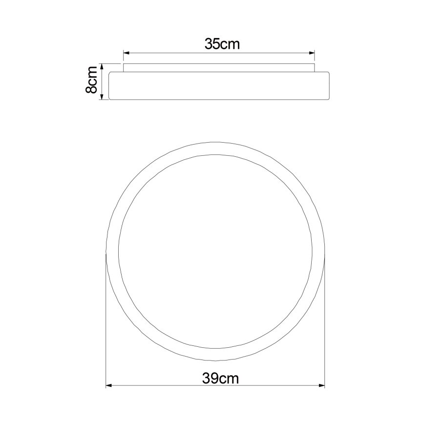 Globo - LED Pritemdomas lubinis šviestuvas LED/18W/230V + nuotolinio valdymo pultas