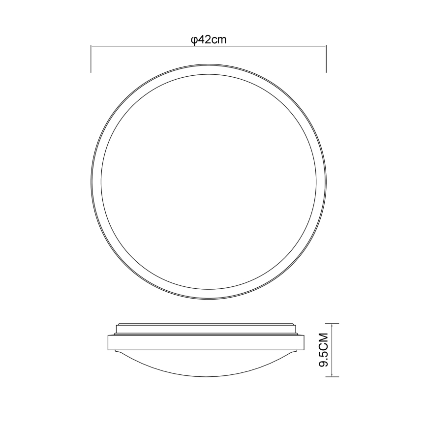 Globo - LED lubinis šviestuvas LED/24W/230V 3000/4500/6000K diametras 42 cm