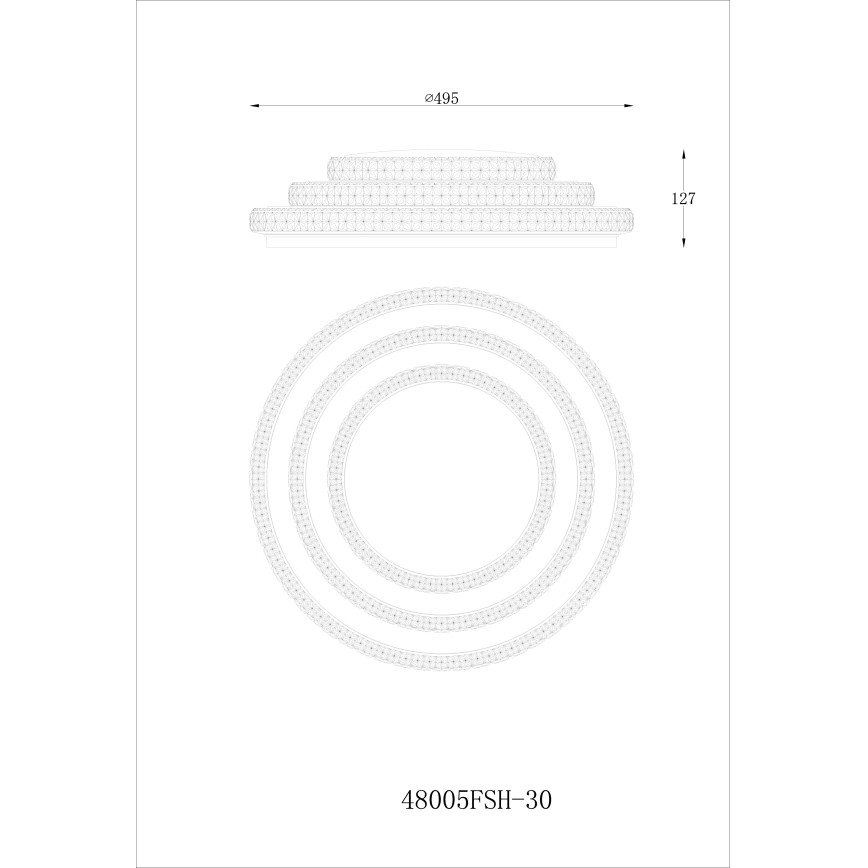 Globo - LED Pritemdomas lubinis šviestuvas LED/30W/230V TUYA Wi-Fi + nuotolinio valdymo pultas