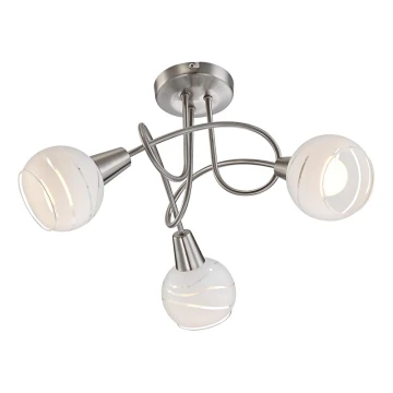 Globo 54341-3 - Lubinis LED šviestuvas ELLIOTT 3xE14/4W/230V