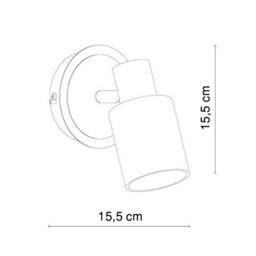 Globo 54913-1 - Akcentinis šviestuvas KATI 1xE14/40W/230V