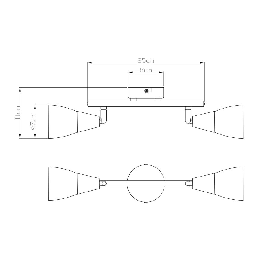 Globo - Akcentinis šviestuvas 2xE14/40W/230V