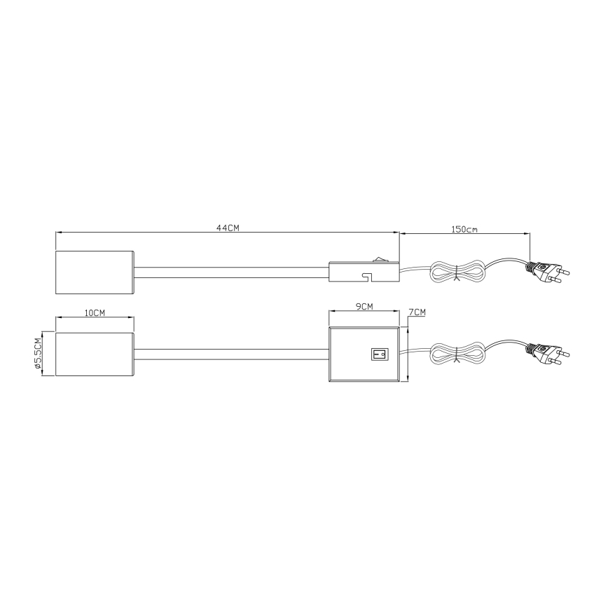 Globo – Lanksti lempa 1xGU10/25W/230V juoda/chrominė