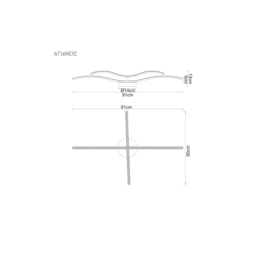 Globo - LED Ant pagrindo montuojamas sietynas LED/20W/230V