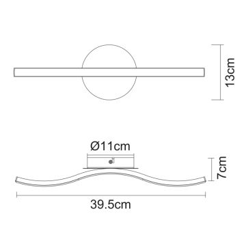 Globo - LED lubinis šviestuvas LED/6W/230V