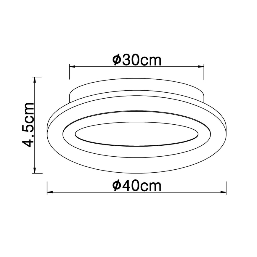 Globo - LED lubinis šviestuvas LED/15W/230V